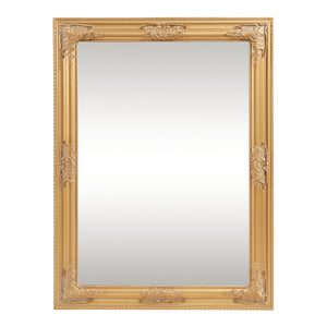 Wandspiegel Punkalaidun rechthoekig 80x60 cm goudkleurig [en.casa]