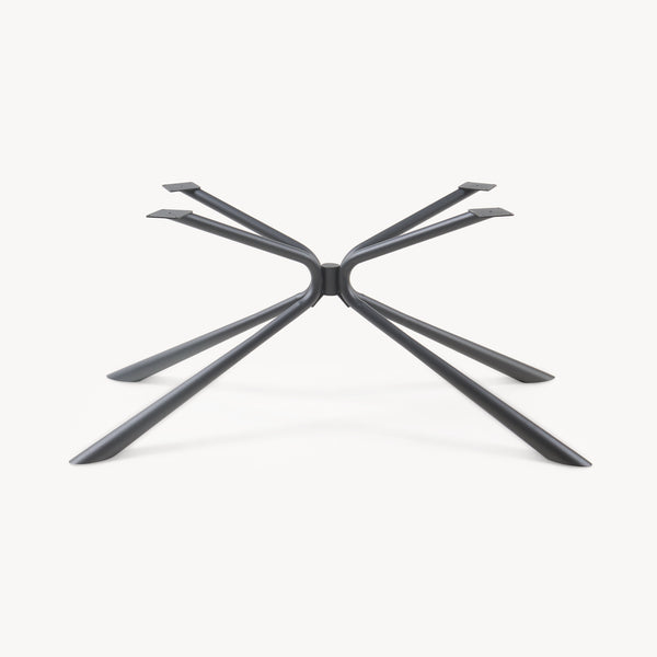 Tafelonderstel Havosanlurg 160x70x72 cm spider poot zwart [en.casa]
