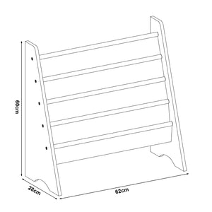 Kinderboekenkast Hornnes Aqua Dream motief 60x62x28 cm [en.casa]