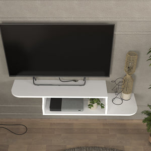 TV-meubel Kershaby zwevend 120x30x19 cm wit [en.casa]