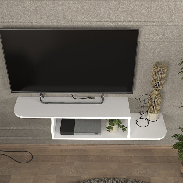 TV-meubel Kershaby zwevend 120x30x19 cm wit [en.casa]