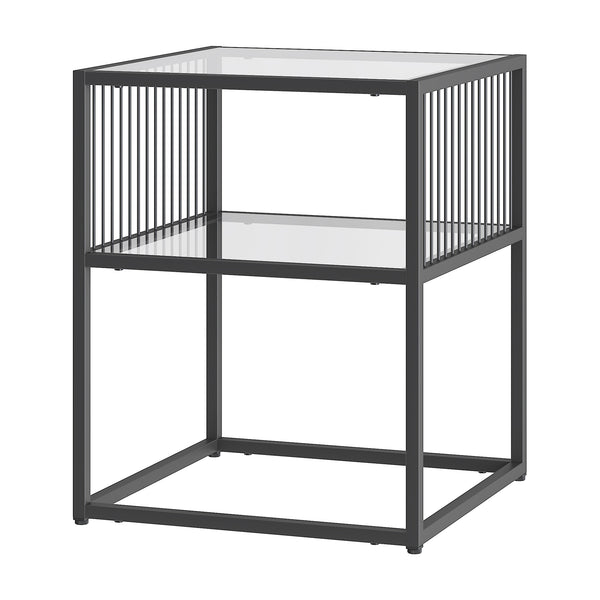 Bijzettafel Tronevn 50x40x40 cm zwart [en.casa]