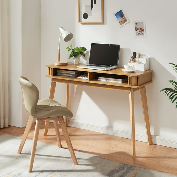 Consoletafel Tysvær bamboe 110x40x78 cm naturel [en.casa]