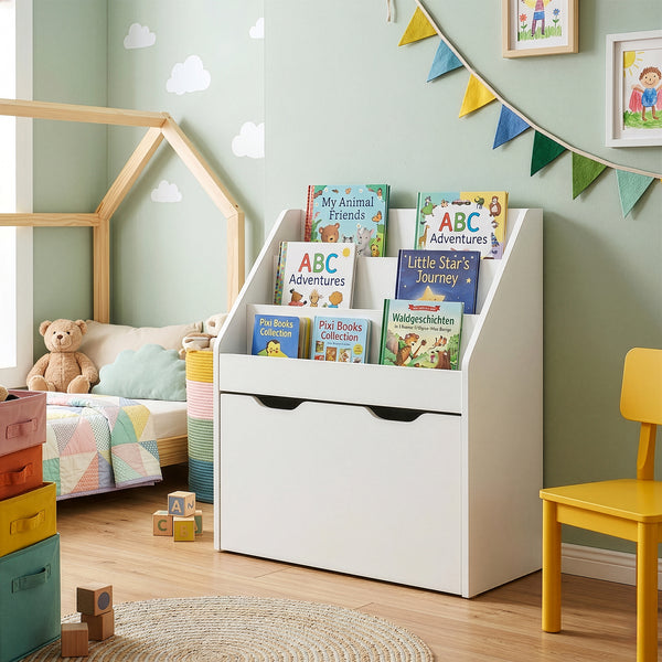 Kinderrek Sirlstalo 70x63x30 cm Wit [en.casa]