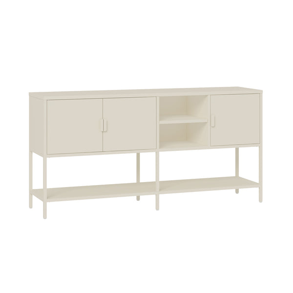 Dressoir Kliri 160x40x80 cm crèmewit [en.casa] 
