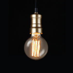 Design hanglamp Ljubljana metaal zwart en koperkleurig - 1 of 3 stuks set