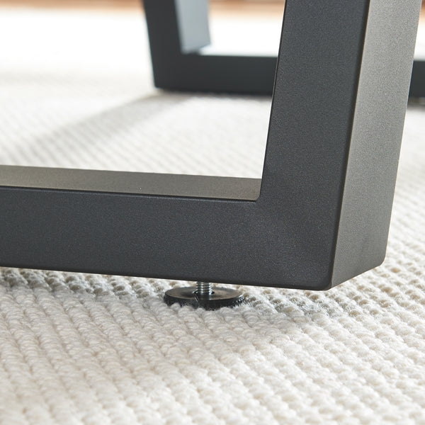 Stalen onderstel Lalling set van 2 tafelpoot zwart [en.casa]