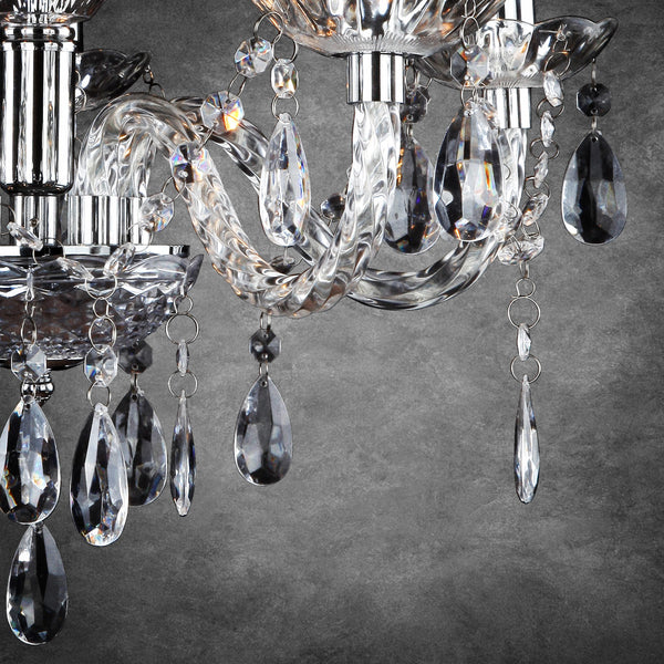 Kroonluchter Elegance 5-armig 5xE14 chroom lux.pro