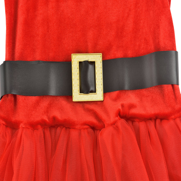 Kerstkostuum voor vrouwen verkleedkleiding