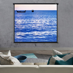 Projectiescherm wit en zwart 203x203 cm 113"