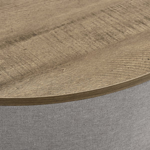 [en.casa] Salontafel Tauranga 40x60 cm walnootkleurig grijs en zwart