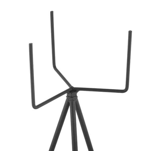 Bloempot op standaard Lasne set van 2 zwart en beige