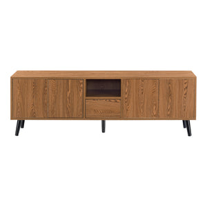 TV meubel Hedemora druk en open 140x30x45,5 cm houtkleurig