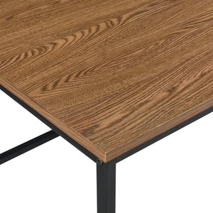 Salontafel Esbjerg 100x55x45 cm houtkleurig donker en zwart