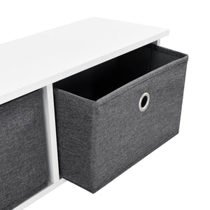 Wandkapstok kapstok met 3 manden 30x100x20 cm 