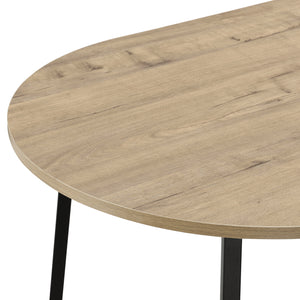 [en.casa] Salontafel Valdemarsvik 100x60x47 cm zwart en eikenkleurig