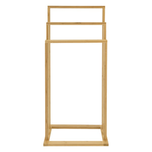 [en.casa] Bamboe handdoekrek Rana 40x24x82 cm vrijstaand