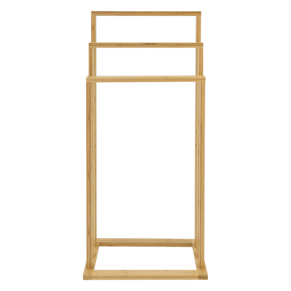 [en.casa] Bamboe handdoekrek Rana 40x24x82 cm vrijstaand