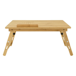 [en.casa] Bamboe laptoptafel bedtafel tot 55x35x20-28 cm