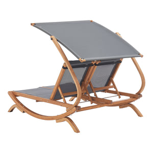 [en.casa] Dubbel ligbed Karystos met luifel 197x156x144 cm