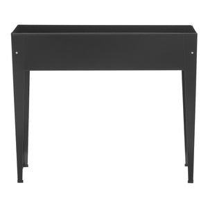 [en.casa] Kweektafel plantenbak 98x25x82 cm staal antraciet