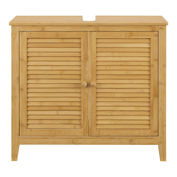 [en.casa] Wastafelonderkast Värmdö 60x67x30 cm bamboe