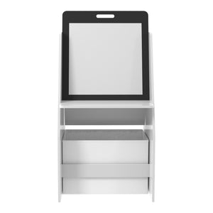 Kindertafel Ferrol met kruk en whiteboard 88x51x49 cm wit