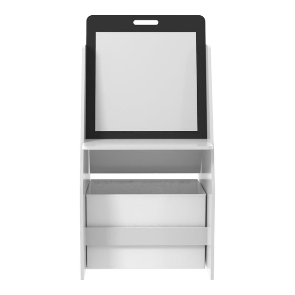 Kindertafel Ferrol met kruk en whiteboard 88x51x49 cm wit