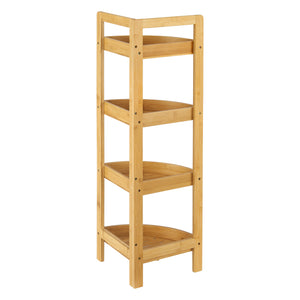 [en.casa] Staand rek Lestijärvi bamboe hoekrek 80x23x23 cm