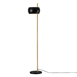 [lux.pro] Staande lamp Luton metaal en marmer 171 cm zwart en goud