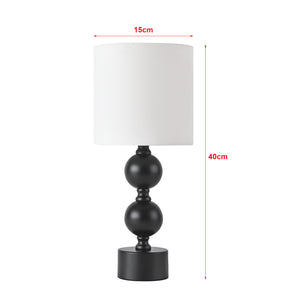 [lux.pro] Tafellamp Wrexham bureaulamp 40 cm E14 zwart en wit