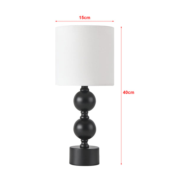 [lux.pro] Tafellamp Wrexham bureaulamp 40 cm E14 zwart en wit