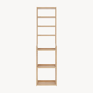 [en.casa] Staand rek Forssa bamboe 165x42x28 cm houtkleurig