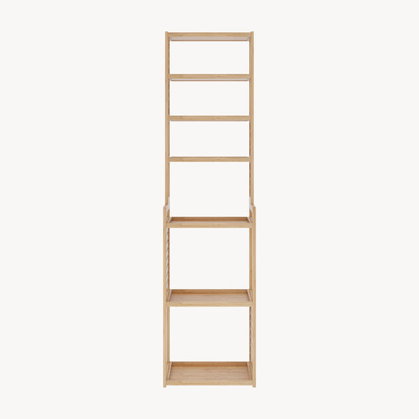 [en.casa] Staand rek Forssa bamboe 165x42x28 cm houtkleurig