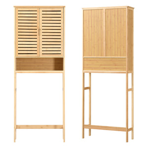 [en.casa] Ombouwkast Geta toiletombouw bamboe 170x66x23 cm