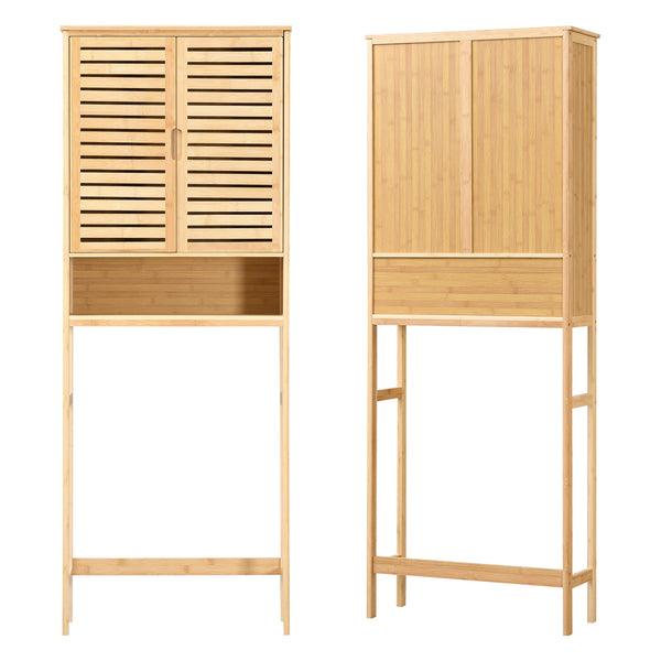[en.casa] Ombouwkast Geta toiletombouw bamboe 170x66x23 cm