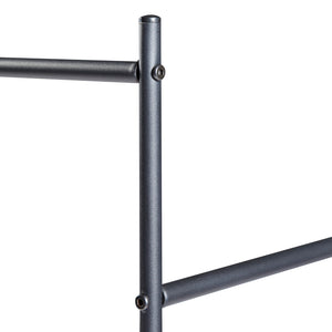 [en.casa] Kledingrek Bramming 147x116x54cm zwart