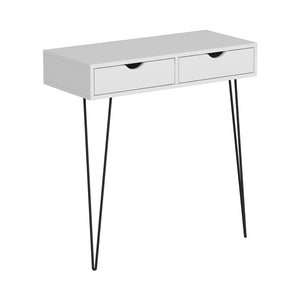 [en.casa] Console tafel sidetable Ebeltoft 90x90x40 cm wit