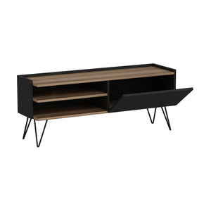 [en.casa] TV meubel Dronninglund 124x37x50 cm zwart