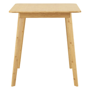 [en.casa] Eettafel Närpes bamboe 70x70x75 cm houtkleurig