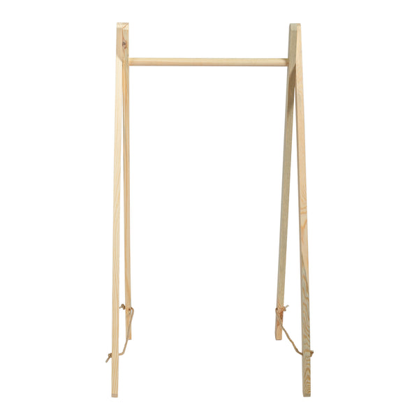 [en.casa] Kledingrek Løkken 100x50x40 cm houtkleurig