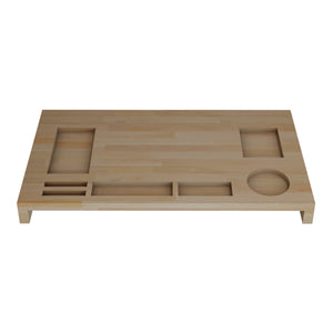 [en.casa] Monitorstandaard Ringsted verhoger 5x54x30 cm houtkleurig