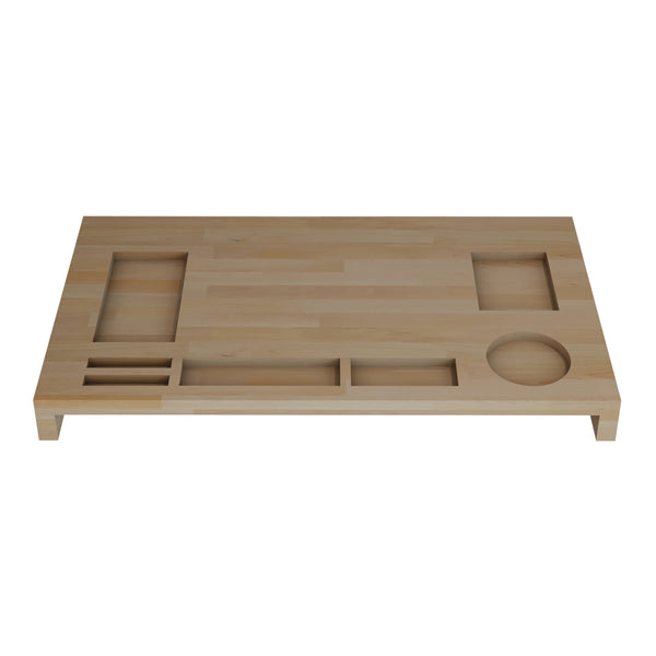 [en.casa] Monitorstandaard Ringsted verhoger 5x54x30 cm houtkleurig