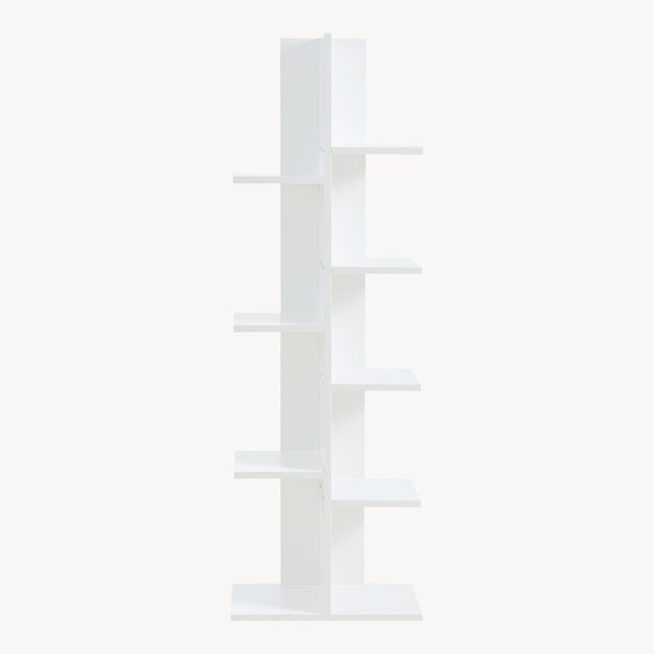 [en.casa] Boekenkast Rødekro schap 122x40x20 cm wit