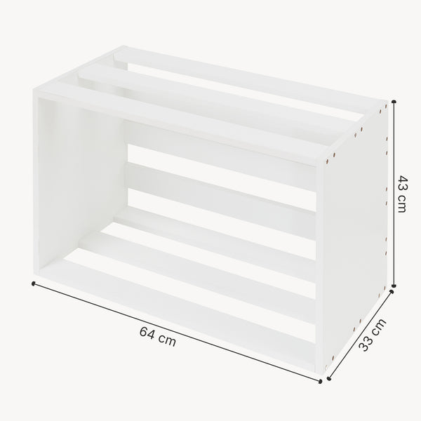 [en.casa] Bijzettafel Rønde 43x64x33 cm wit