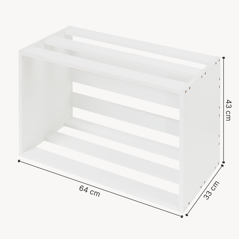Maatschets [en.casa] Bijzettafel Rønde 43x64x33 cm wit