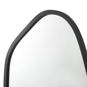 [en.casa] Spiegel Grottole hangend 62x50 cm zwart mat
