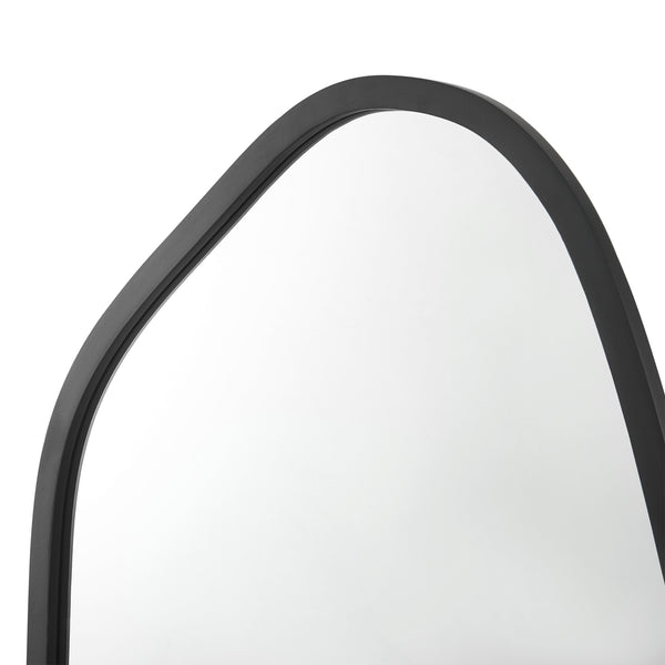 [en.casa] Spiegel Grottole hangend 62x50 cm zwart mat