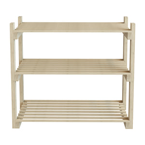 [en.casa] Schoenenrek Them 60x68x30 cm houtkleurig
