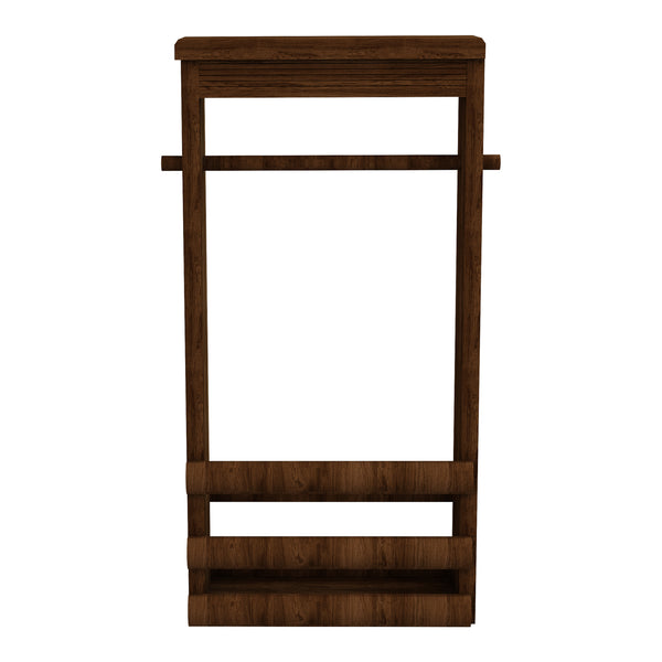 [en.casa] Toiletpapierhouder Thyborøn 62x30x14 cm houtkleurig donker